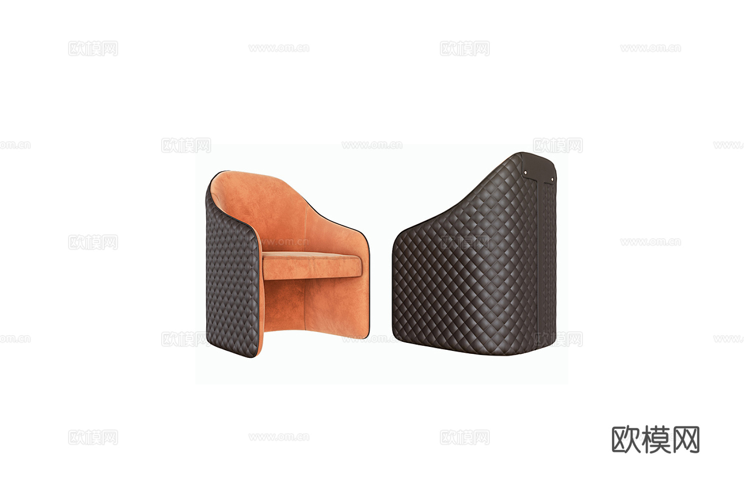 DAYTONA 单人沙发3d模型下载（渲染图2）