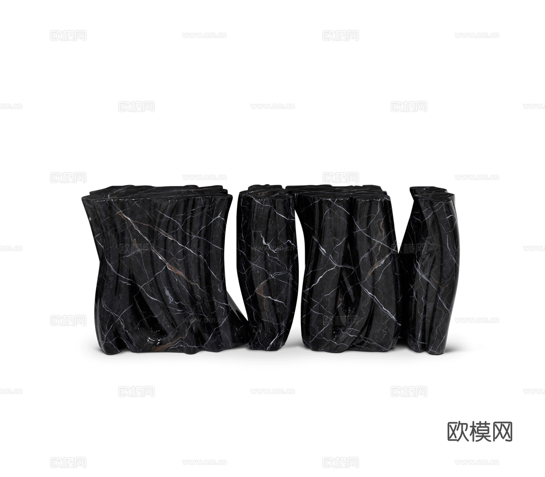 BOCA DOLOBO 意式斗柜边柜3d模型下载（渲染图2）