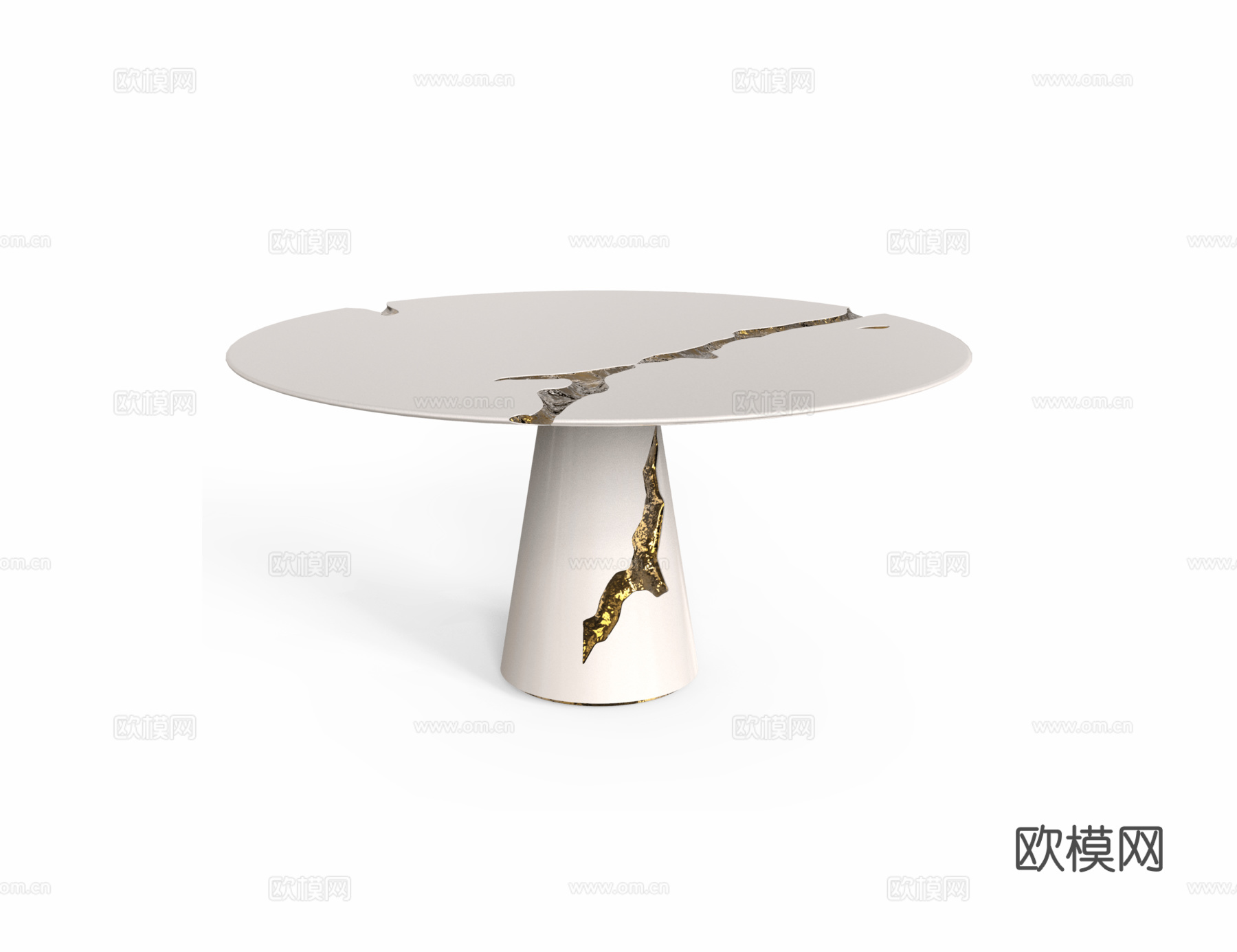 BOCA DOLOBO 意式圆餐桌3d模型下载（渲染图1）