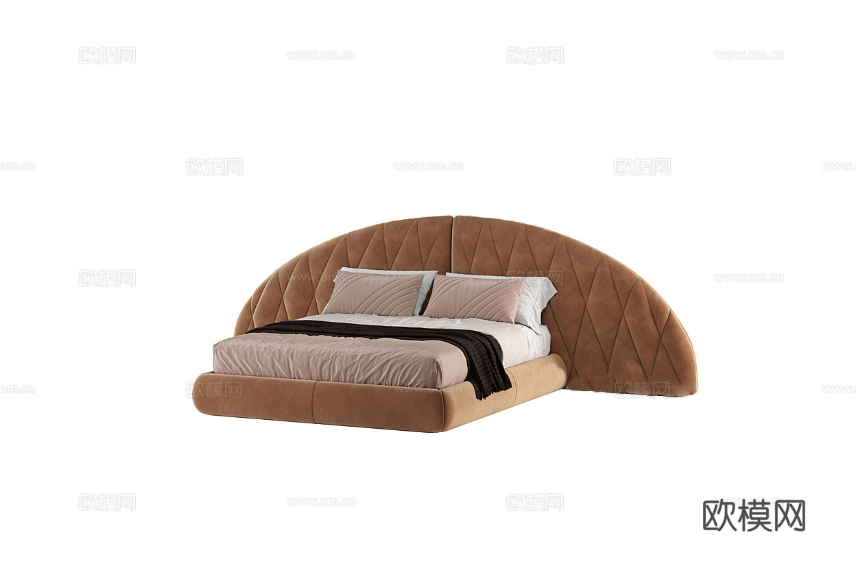 DAYTONA 意式双人床3d模型下载