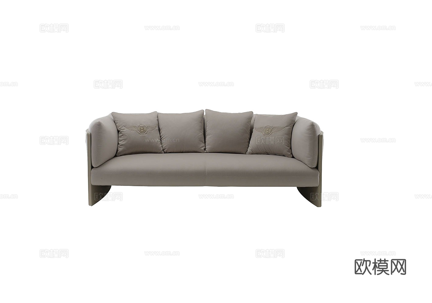 BENTLEY 意式三人沙发3d模型下载（渲染图1）