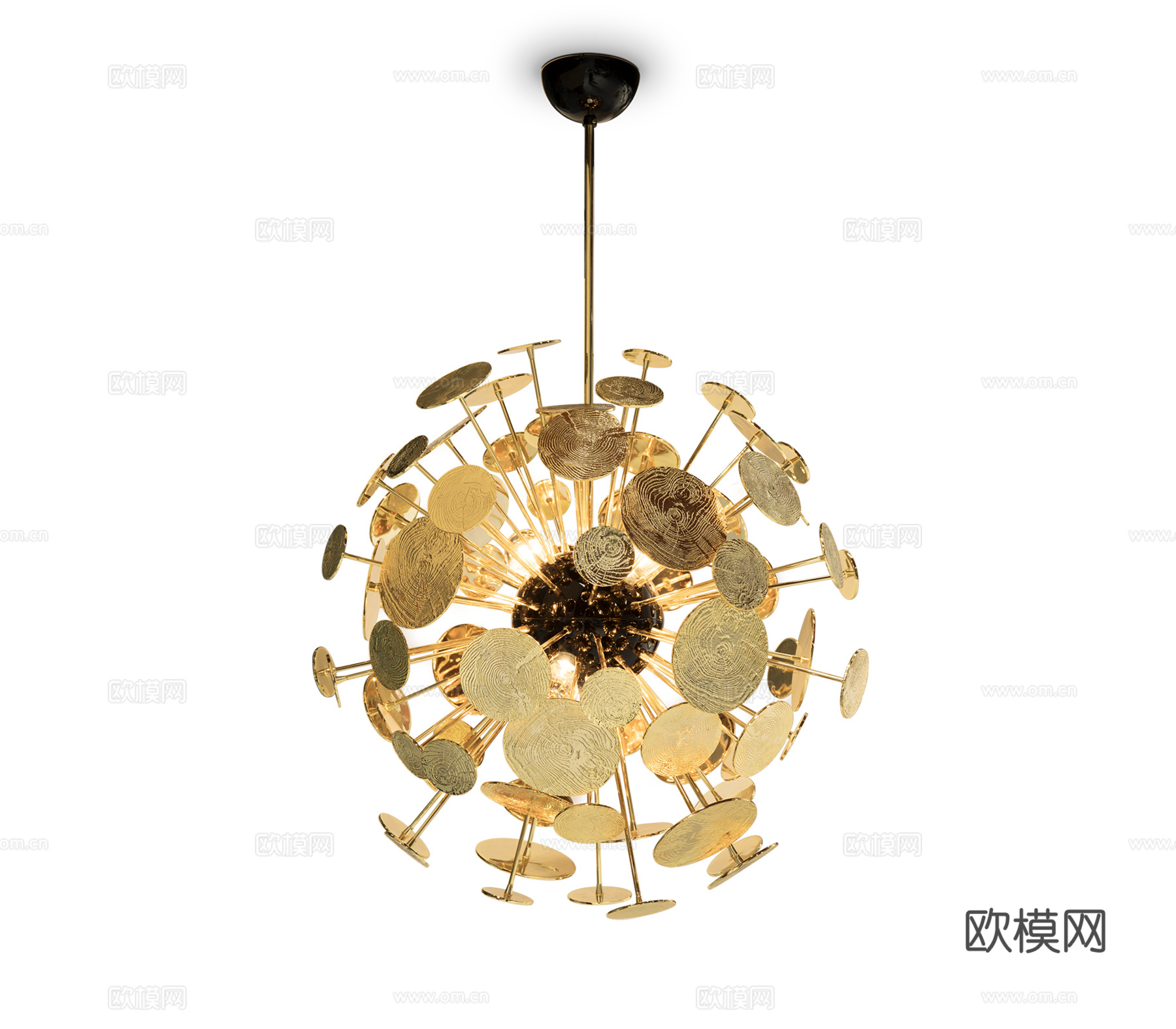 BOCA DOLOBO 意式吊灯3d模型下载（渲染图2）