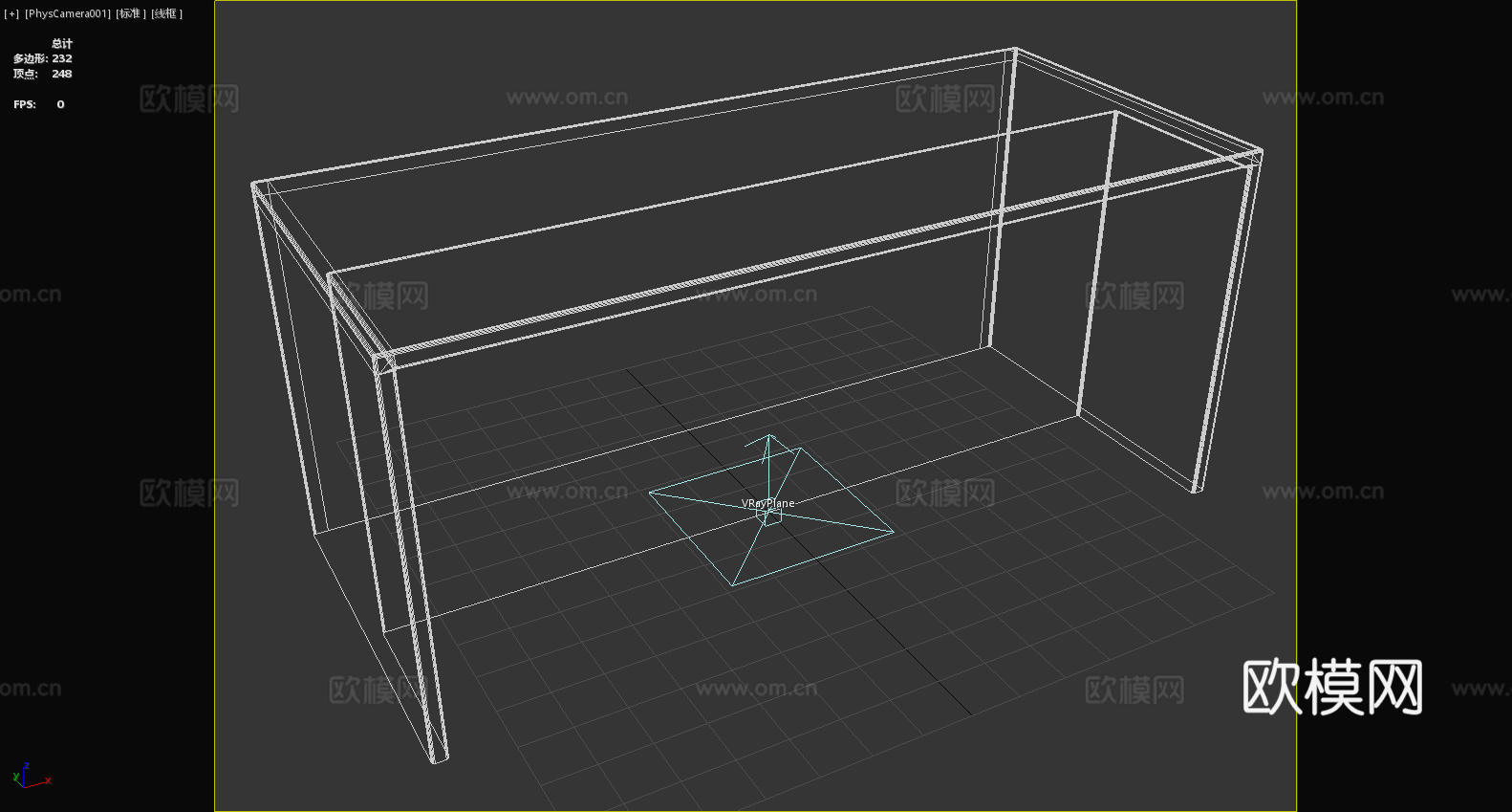 书桌 办公桌 简约桌 现代桌 工作台3d模型