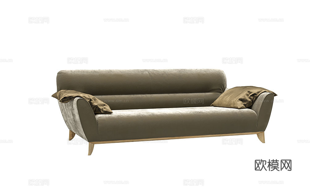 DAYTONA 美式双人沙发3d模型下载（渲染图2）