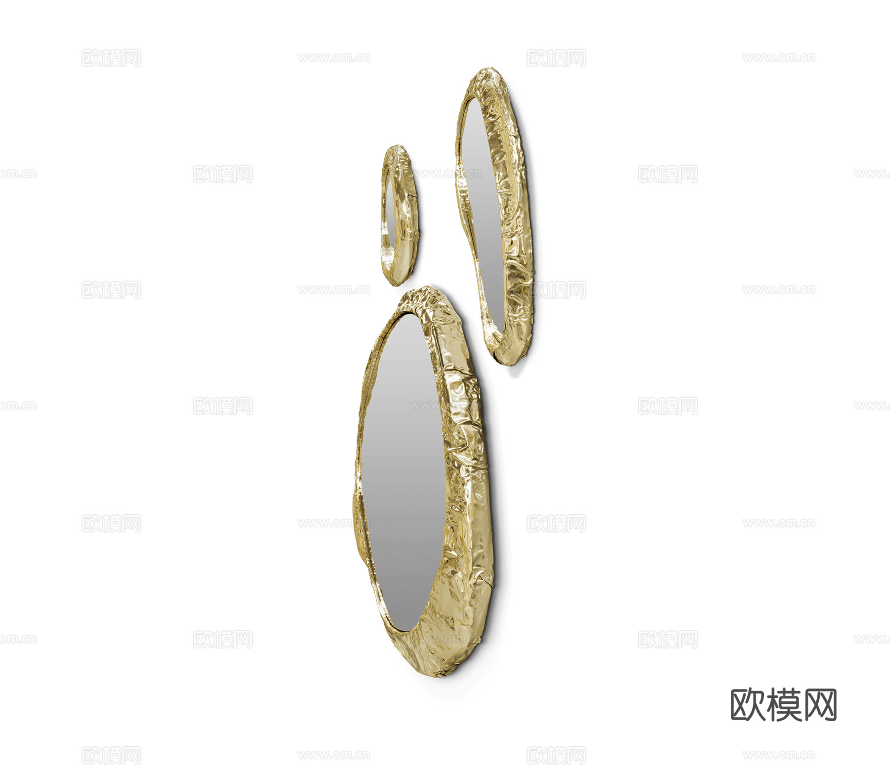 BOCA DOLOBO 意式装饰镜3d模型下载（渲染图2）