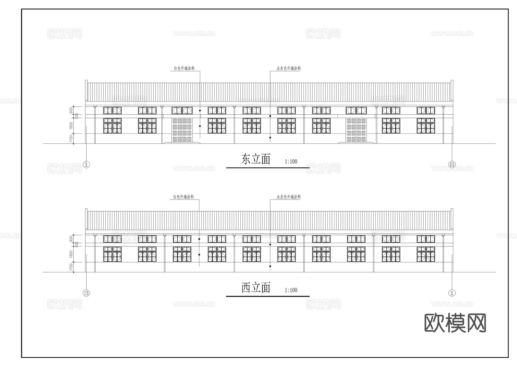 某车间设计方案图cad施工图