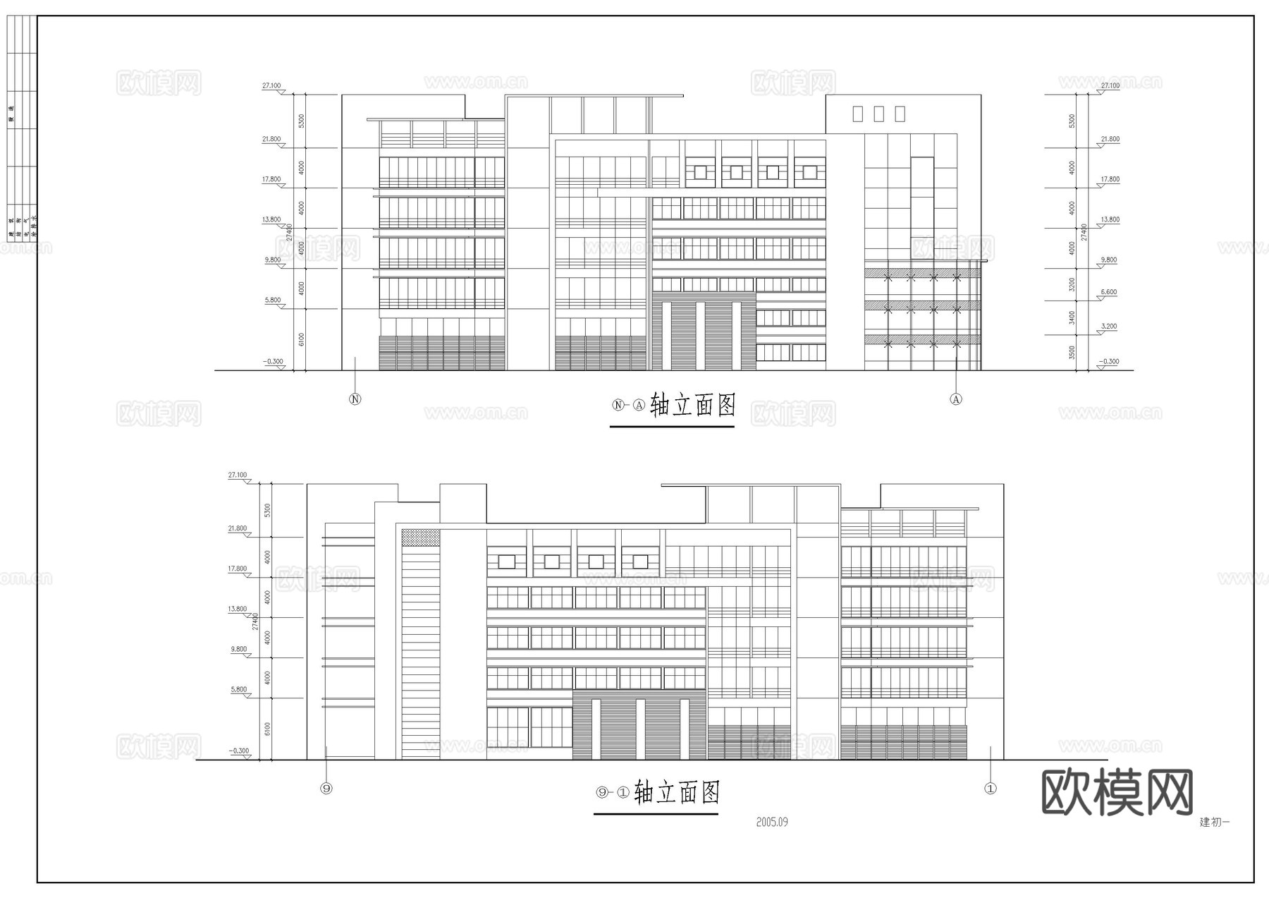 某车间建筑方案cad施工图