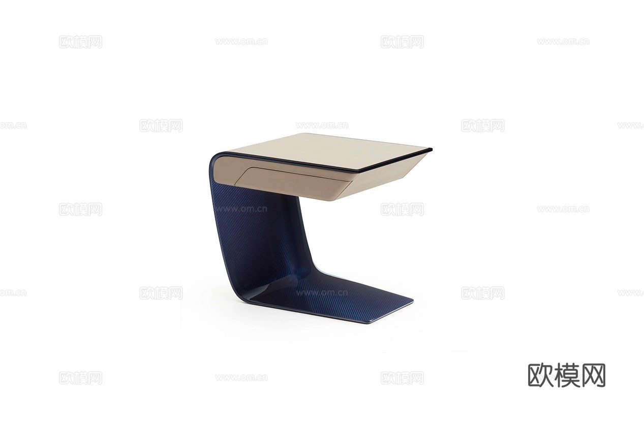 BUCATTI 意式床头柜 边几3d模型下载