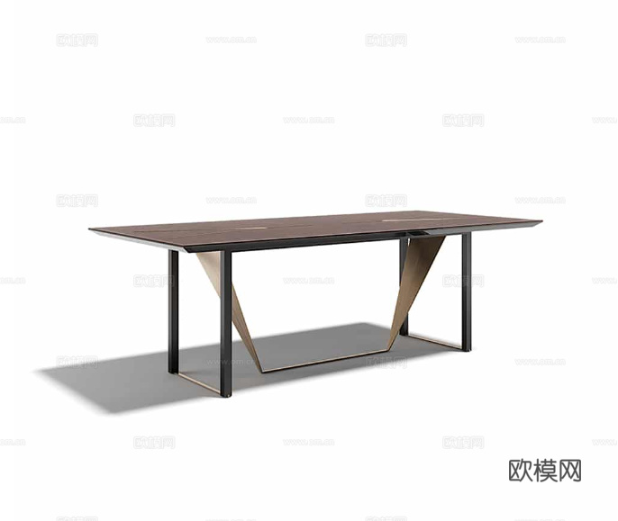 CAPITAL 意式餐桌3d模型下载（渲染图1）