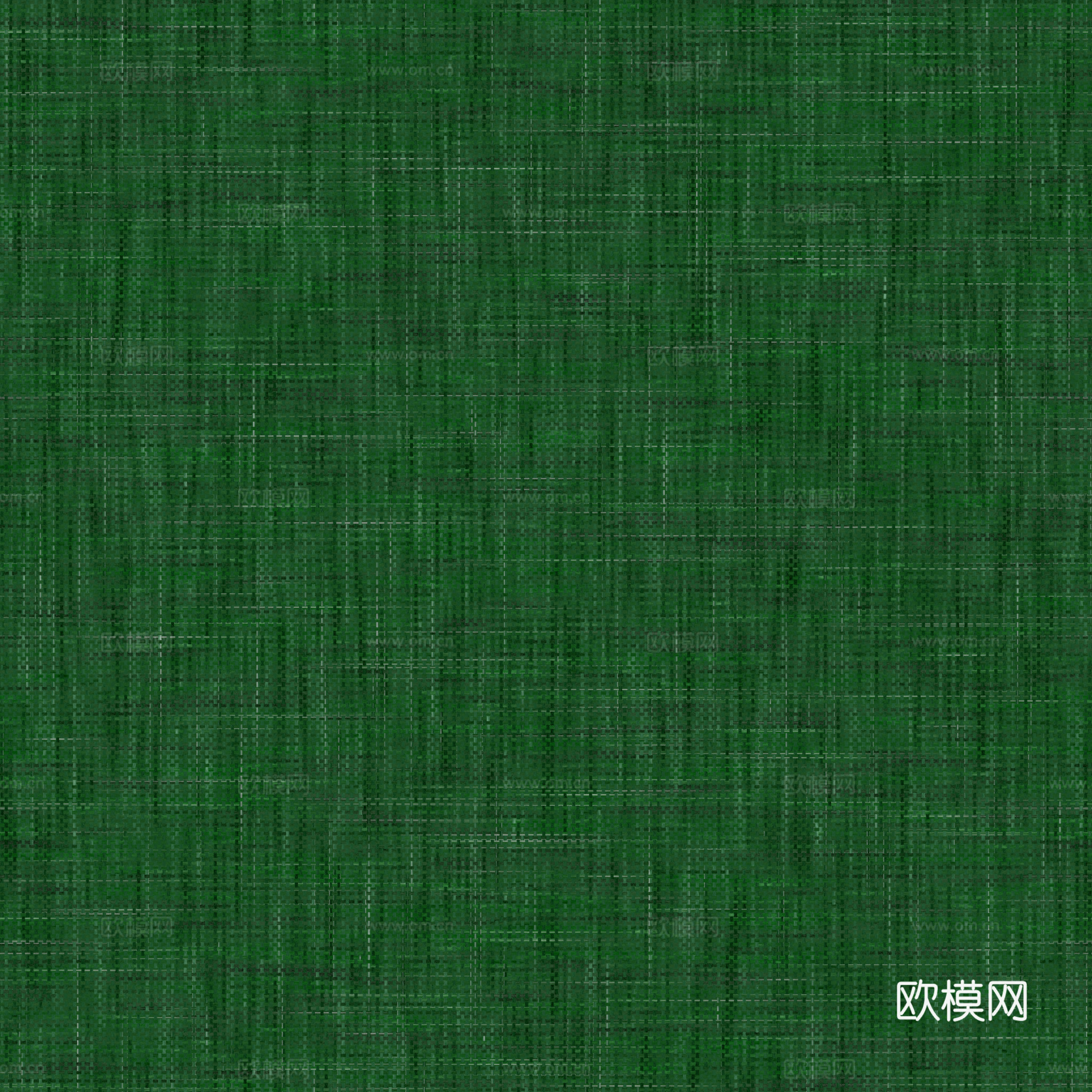 无缝绿色布纹布料PBR贴图 2k