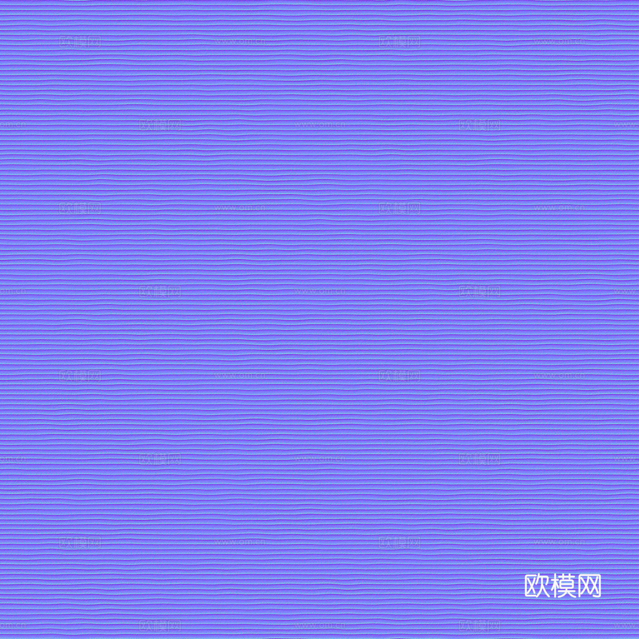 无缝蓝色布纹布料PBR贴图 2k