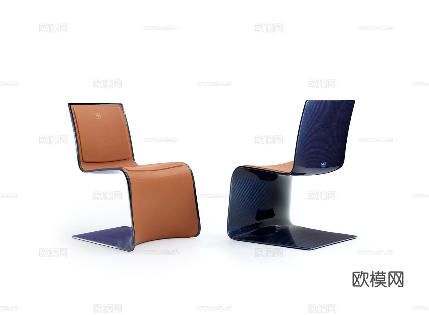 BUCATTI 意式餐椅 弓形椅3d模型下载