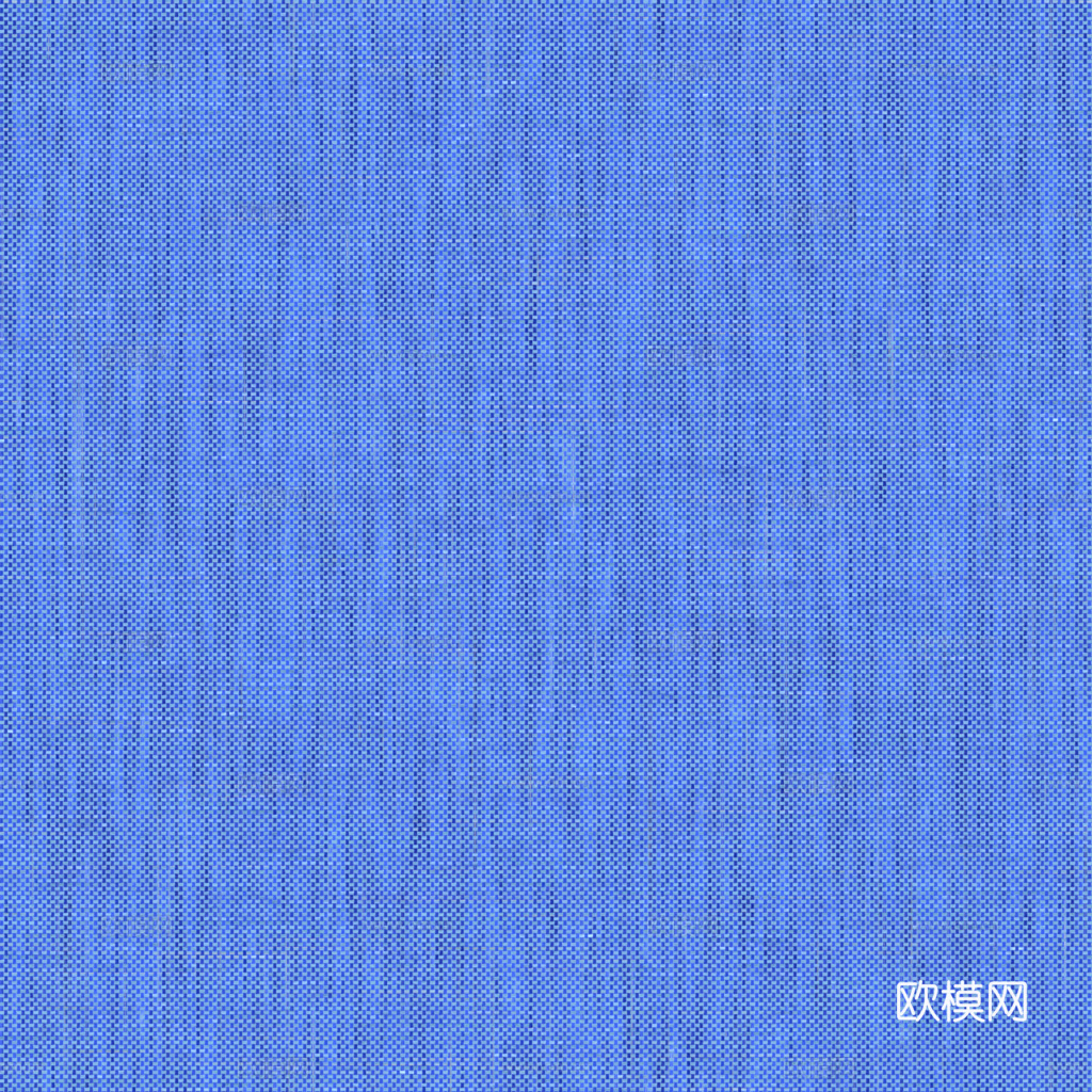 无缝蓝色布纹布料PBR贴图 1k