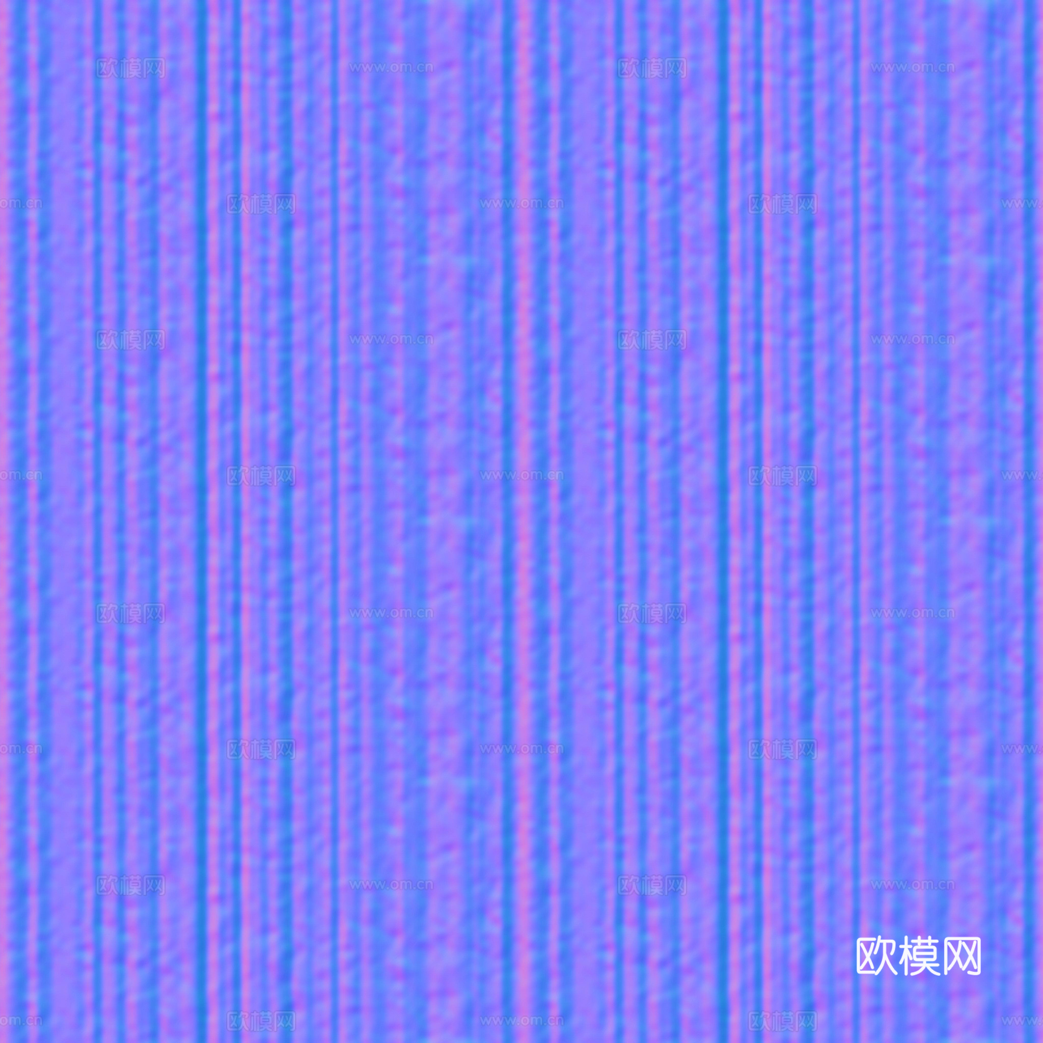 无缝黑色条纹布纹布料PBR贴图 2k