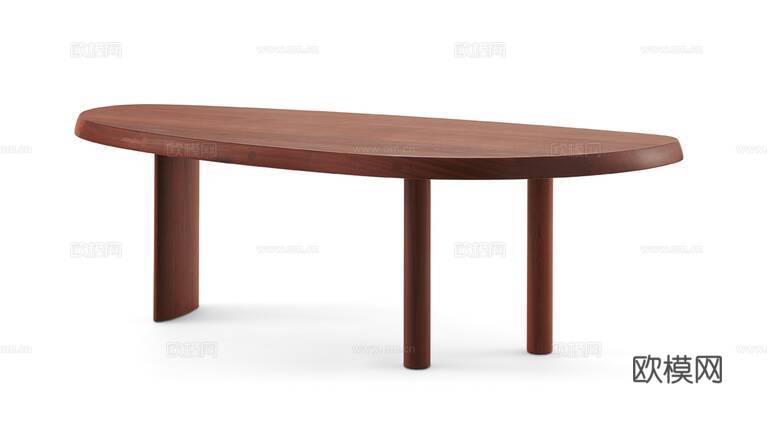 Cassina 餐桌3d模型下载（渲染图2）