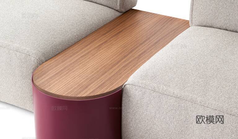 Cassina 转角沙发3d模型下载（渲染图2）