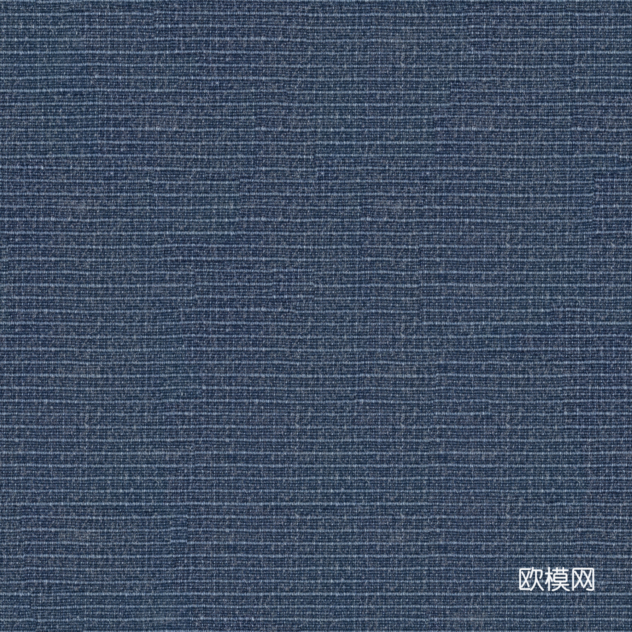 无缝苗布蓝色针织布纹布料PBR贴图 2k