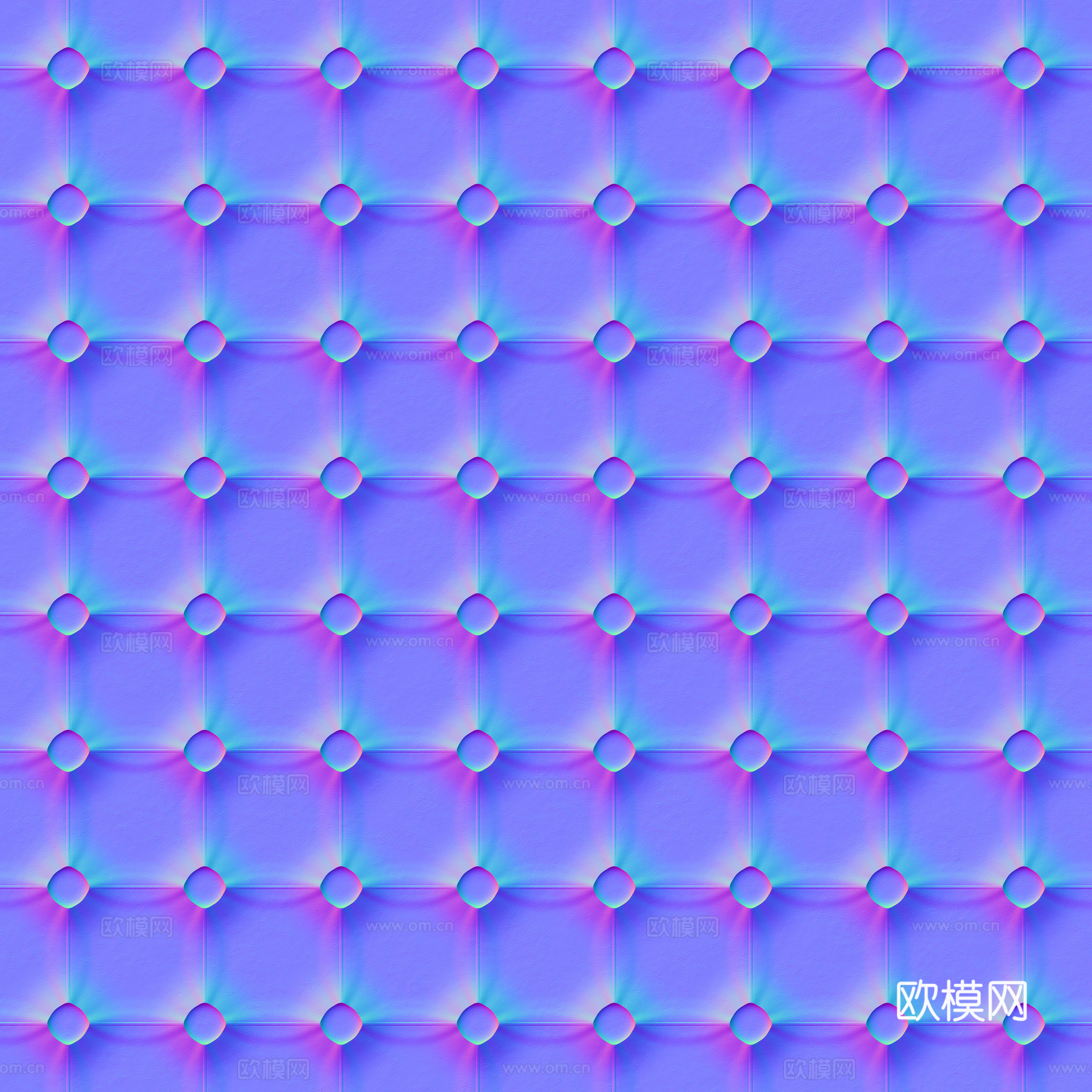 无缝酒红色软包皮革PBR贴图 2k