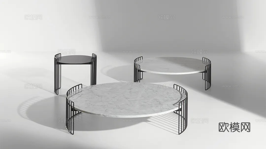 BONALDO 子母茶几3d模型下载（渲染图2）