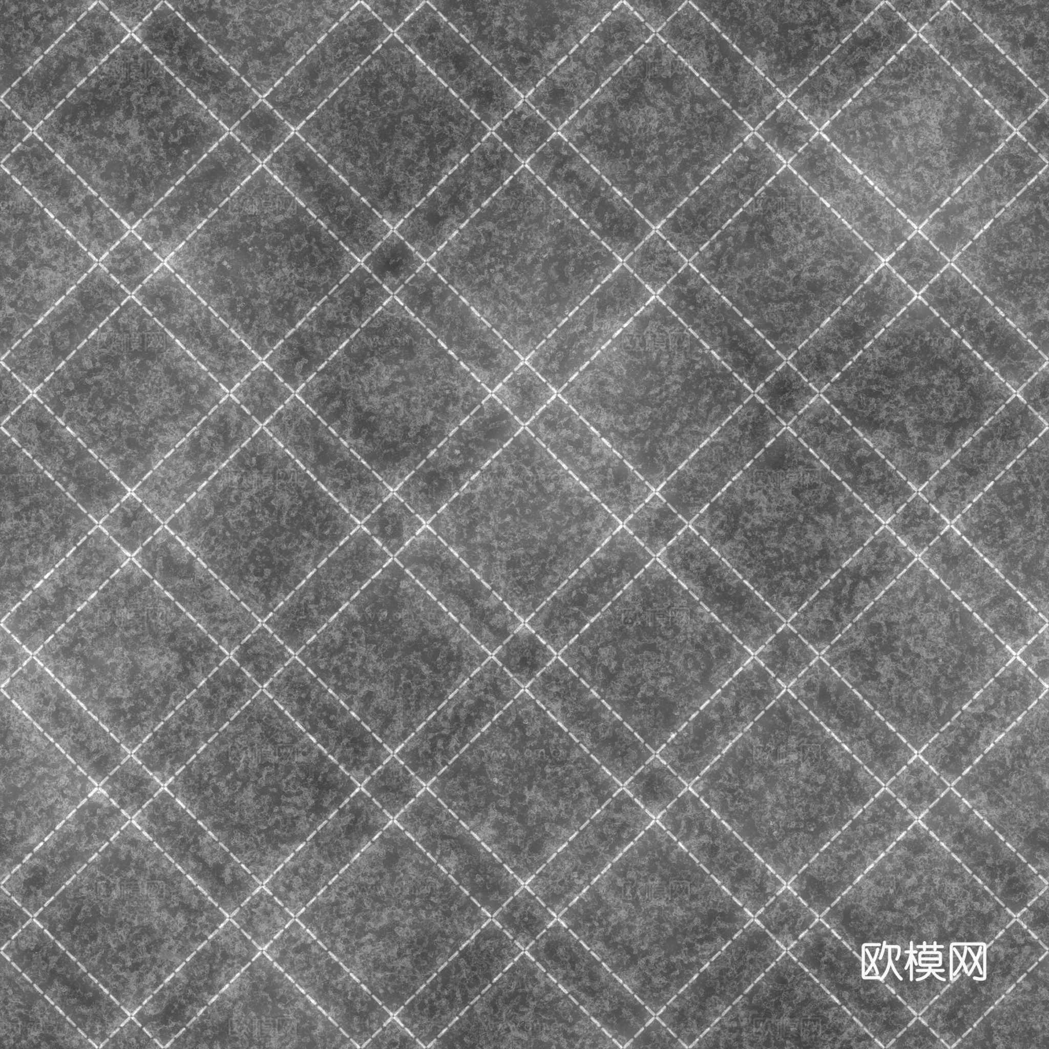 无缝米白色软包皮革PBR贴图 2k