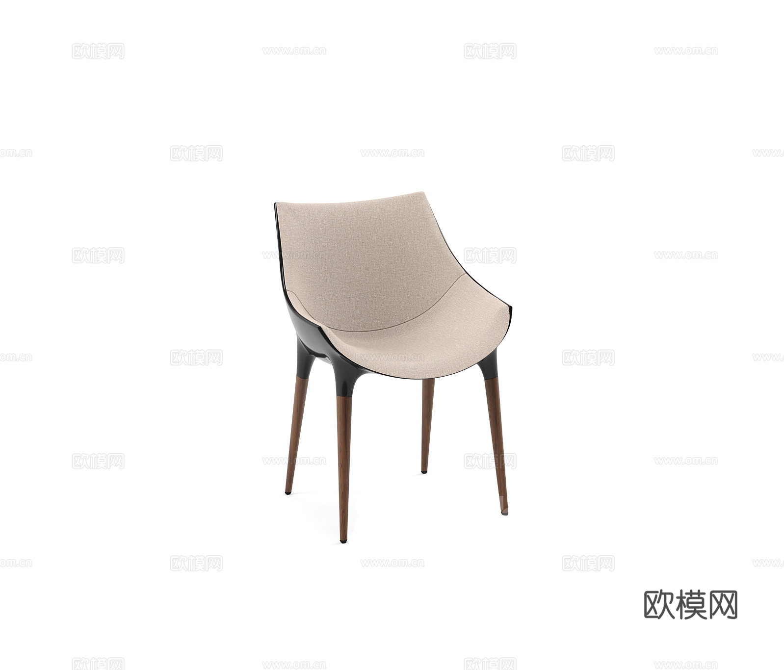 Cassina 餐椅3d模型下载（渲染图3）