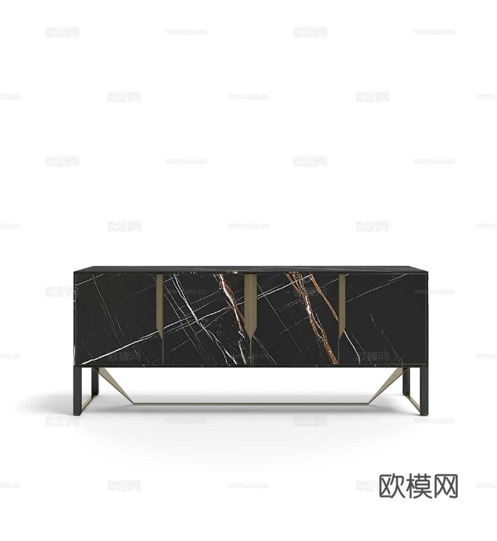 CAPITAL 轻奢电视柜3d模型下载（渲染图8）