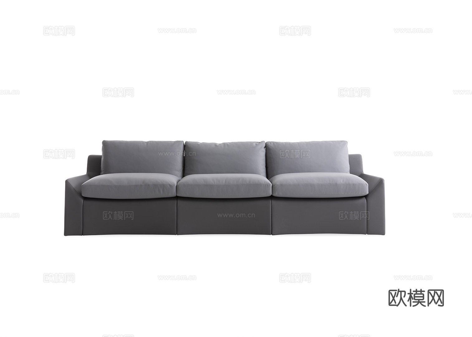 BUCATTI 意式三人沙发3d模型下载（渲染图2）