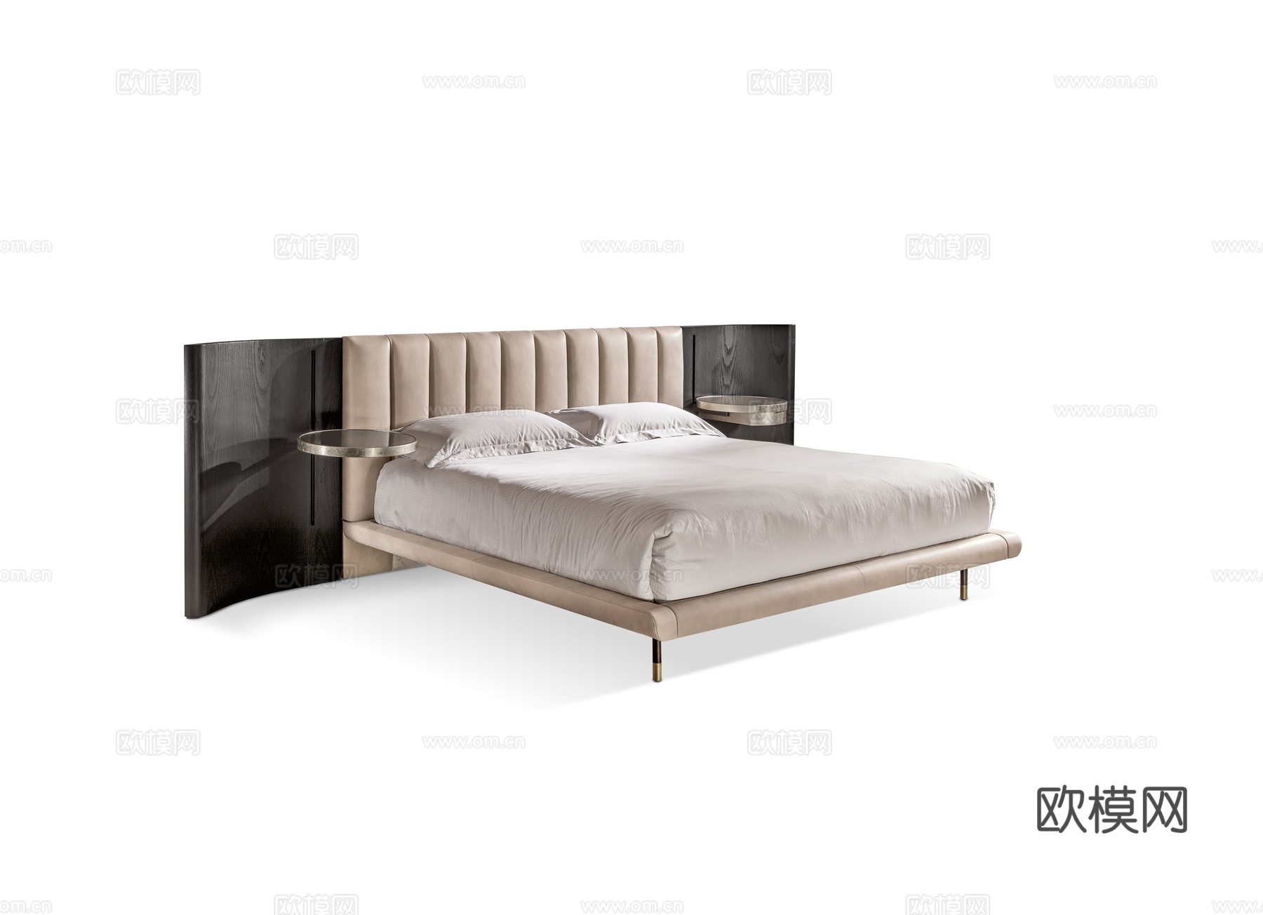 CANTORI 轻奢双人床3d模型下载
