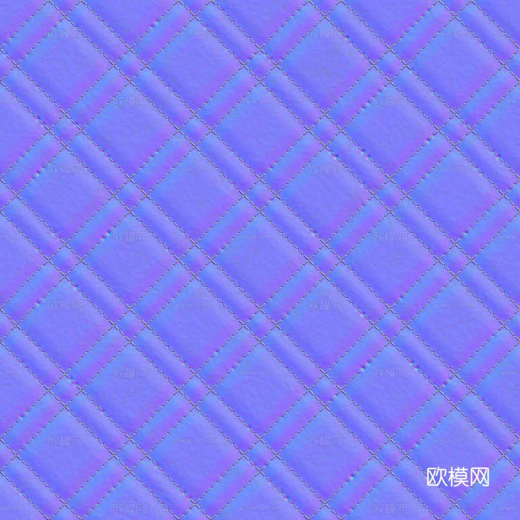 无缝棕红色软包皮革PBR贴图 1k