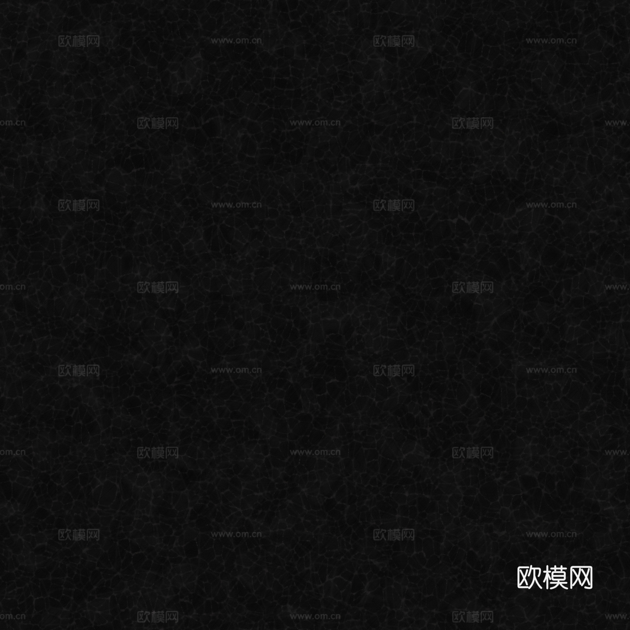 无缝黑色粗纹皮革PBR贴图 2k