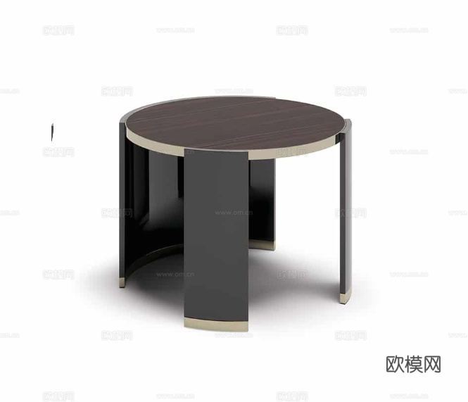 CAPITAL 意式边几 圆几3d模型下载（渲染图1）
