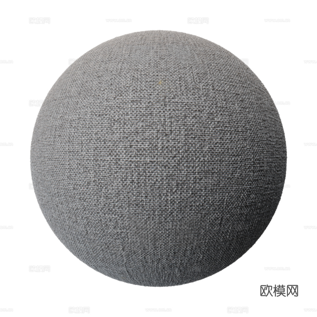 无缝灰色布纹布料PBR贴图 2k