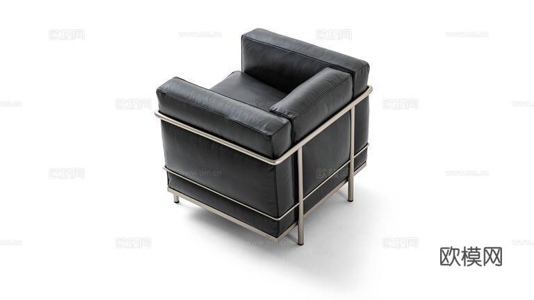 Cassina 单人沙发3d模型下载（渲染图3）