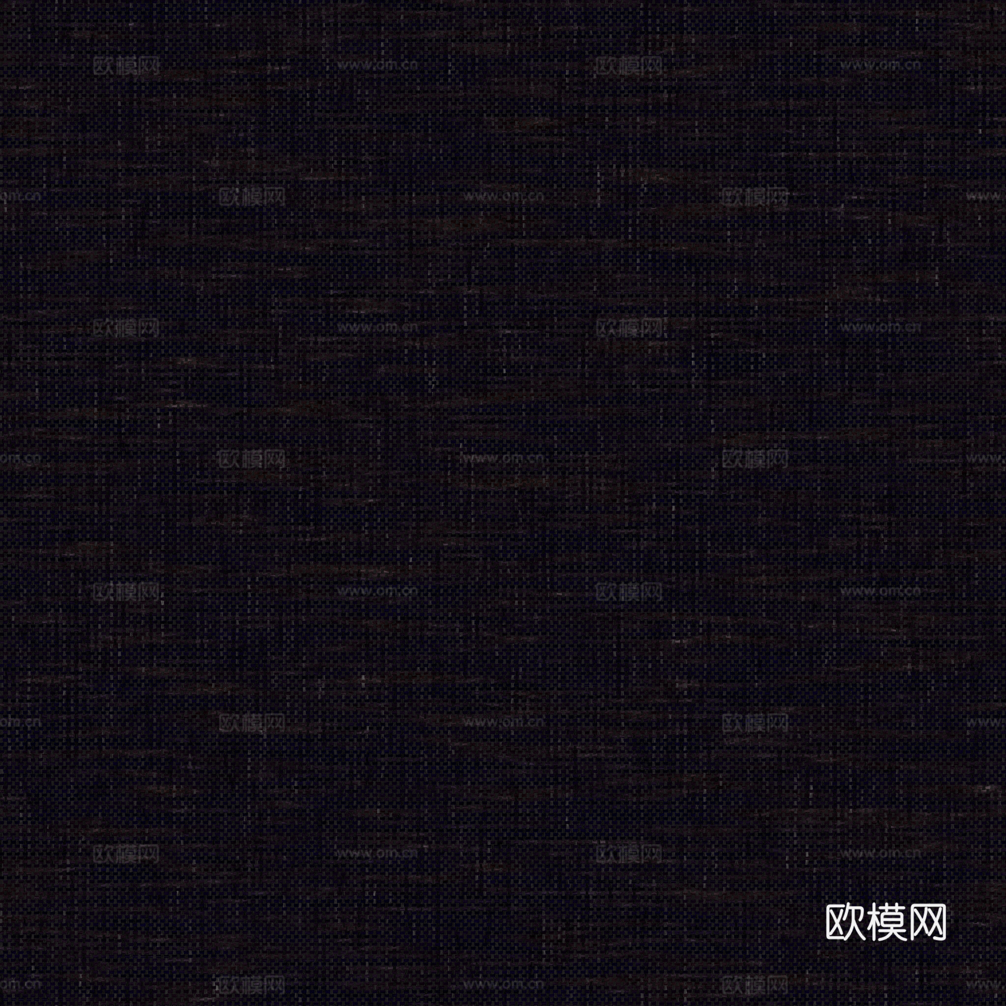 无缝黑色编织布纹布料PBR贴图 2k