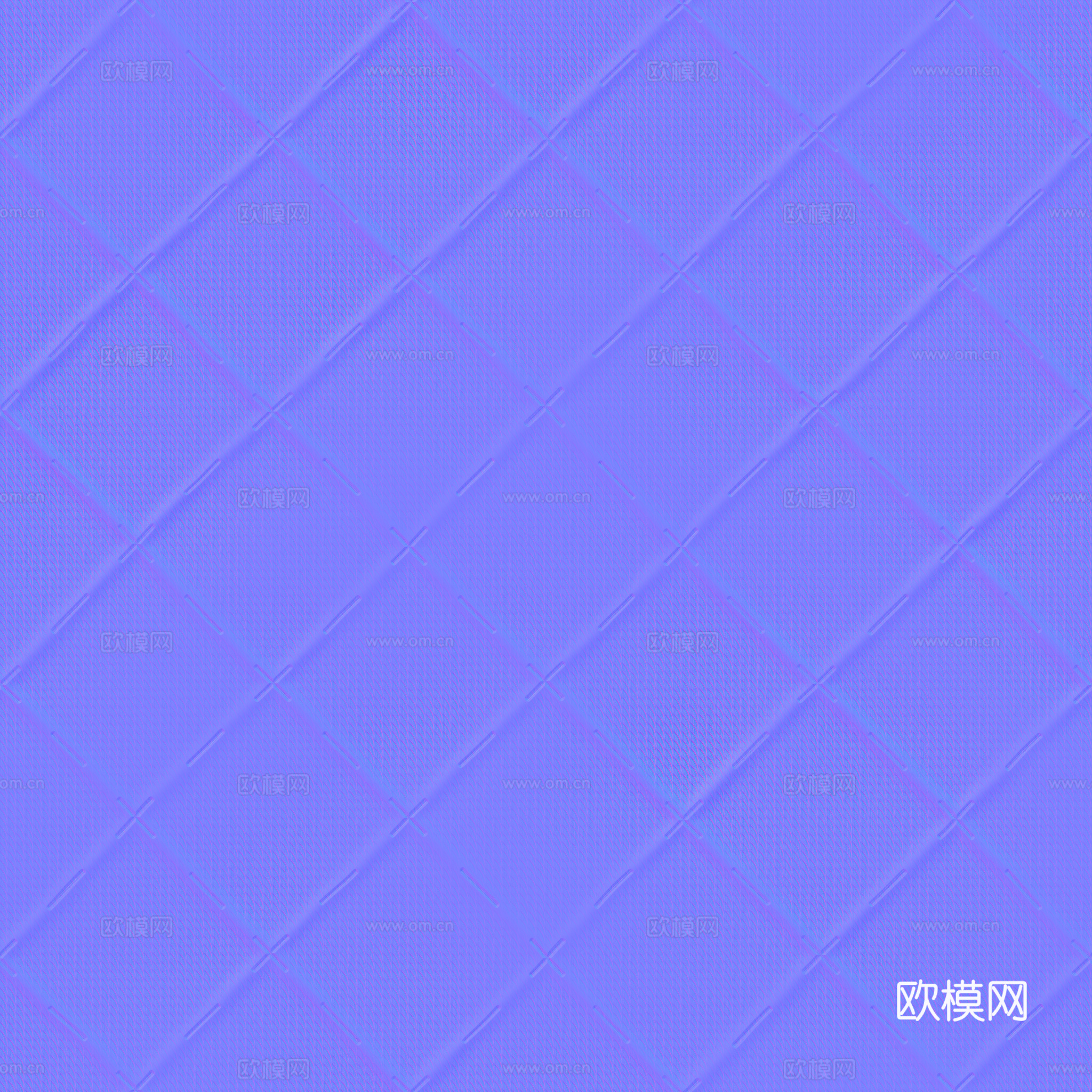 无缝红色线条花纹软包PBR贴图 2k