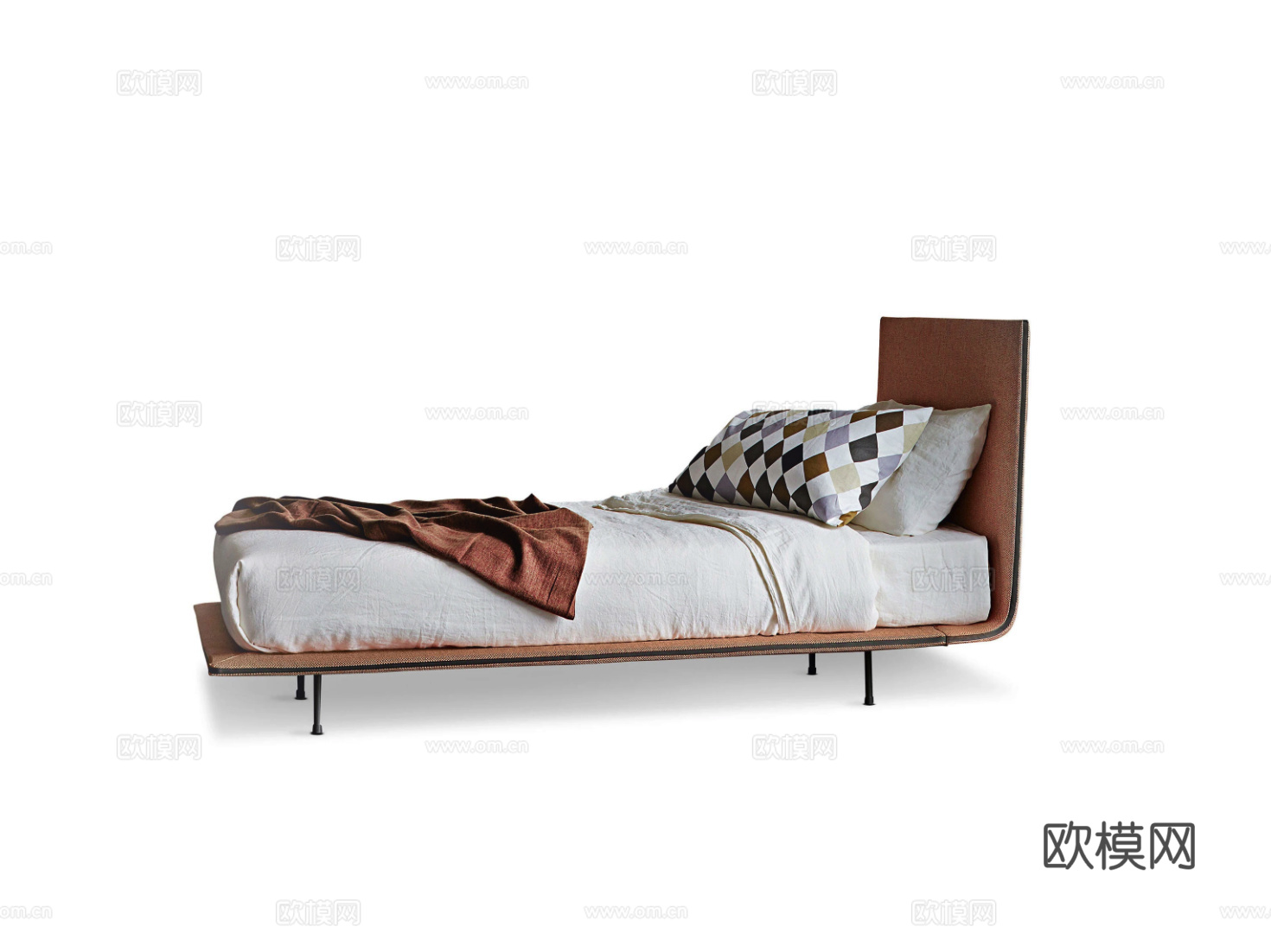 BONALDO 双人床3d模型下载