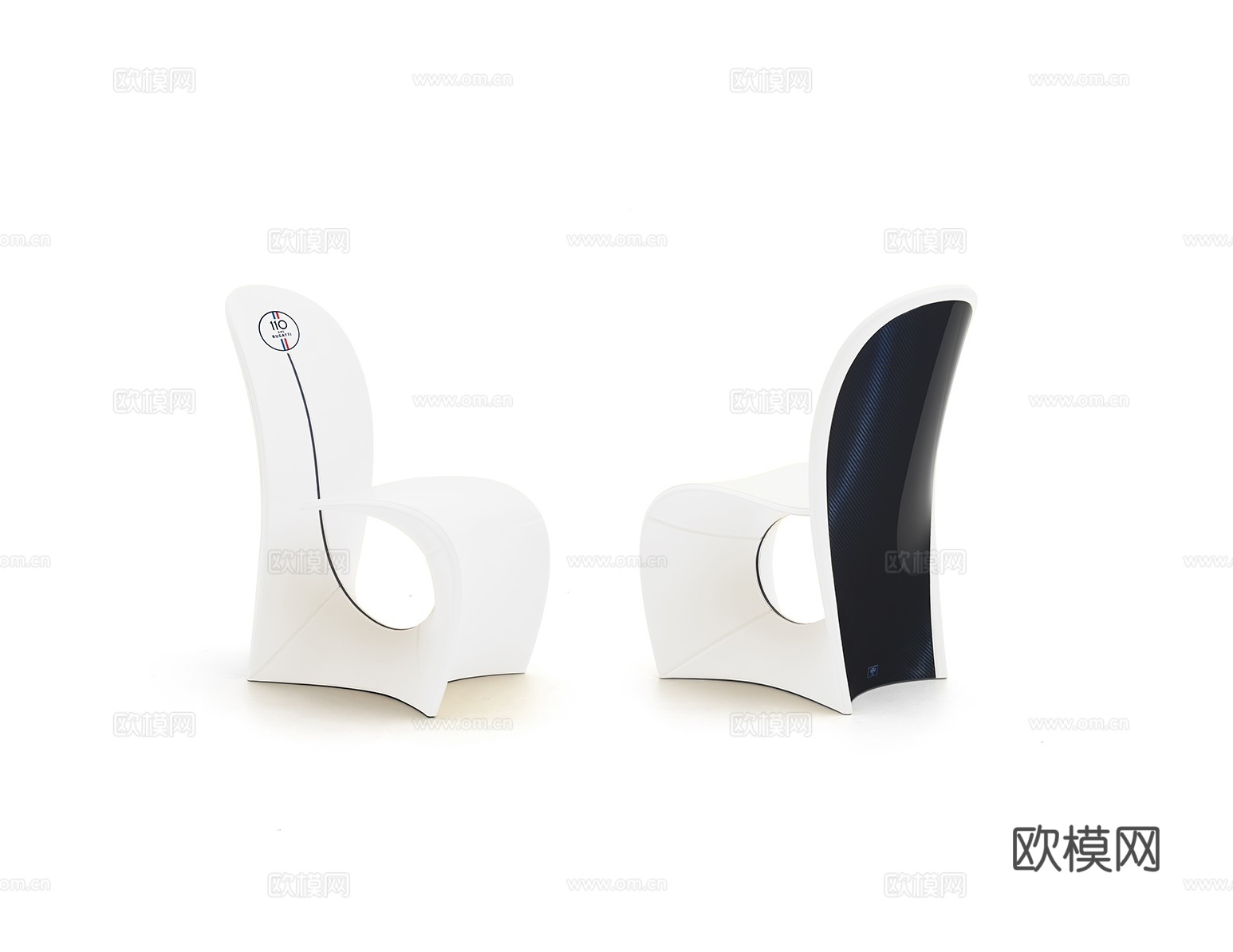 BUCATTI 意式餐椅3d模型下载（渲染图1）