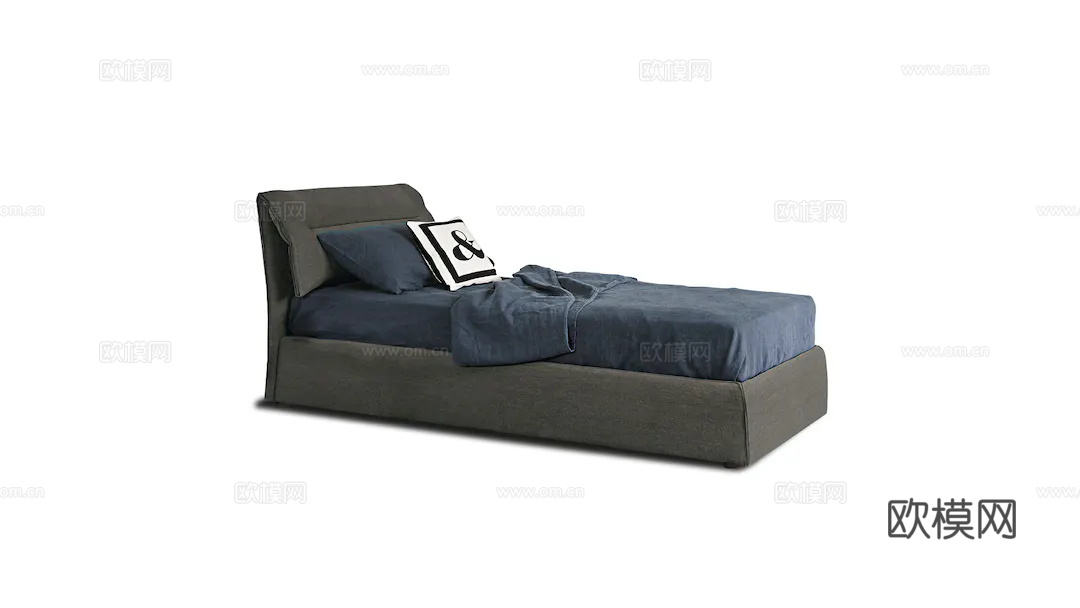 BONALDO 单人床3d模型下载