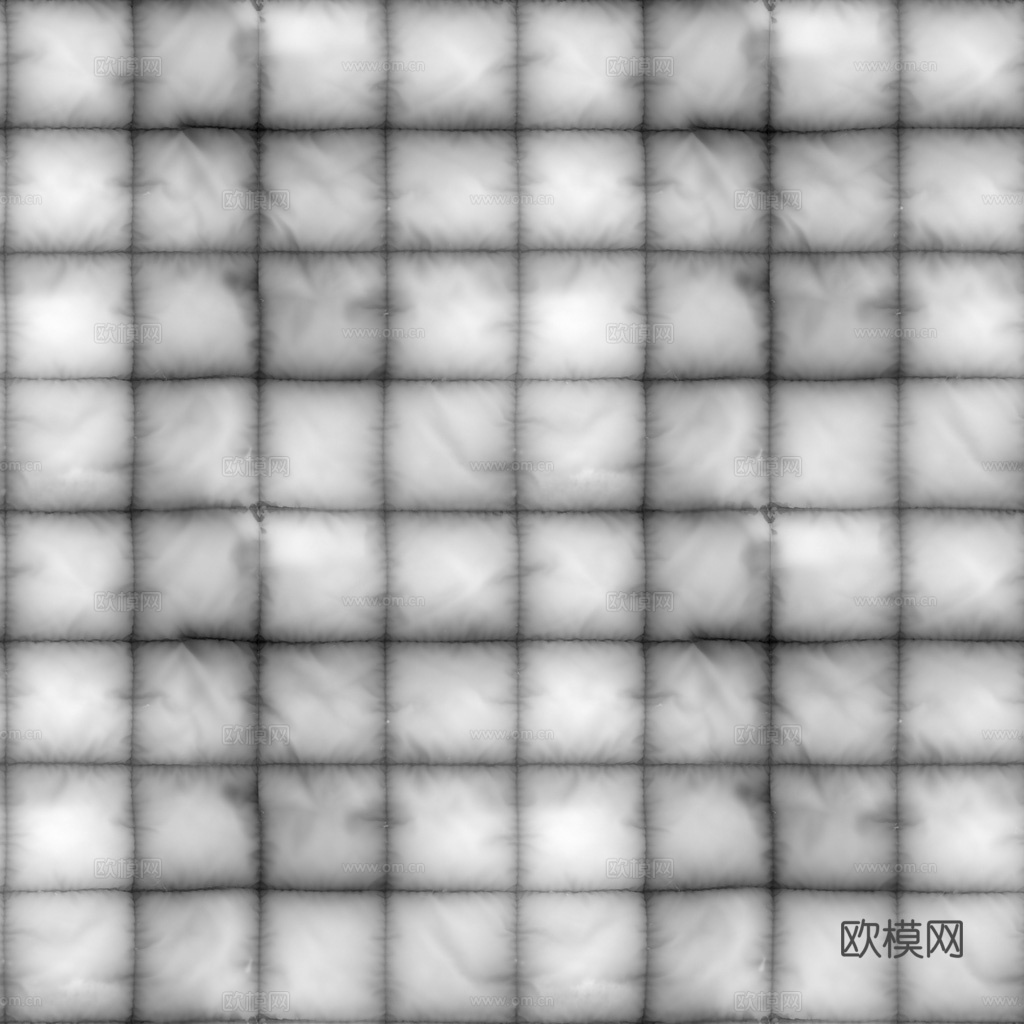 无缝白色软包皮革PBR贴图 1k