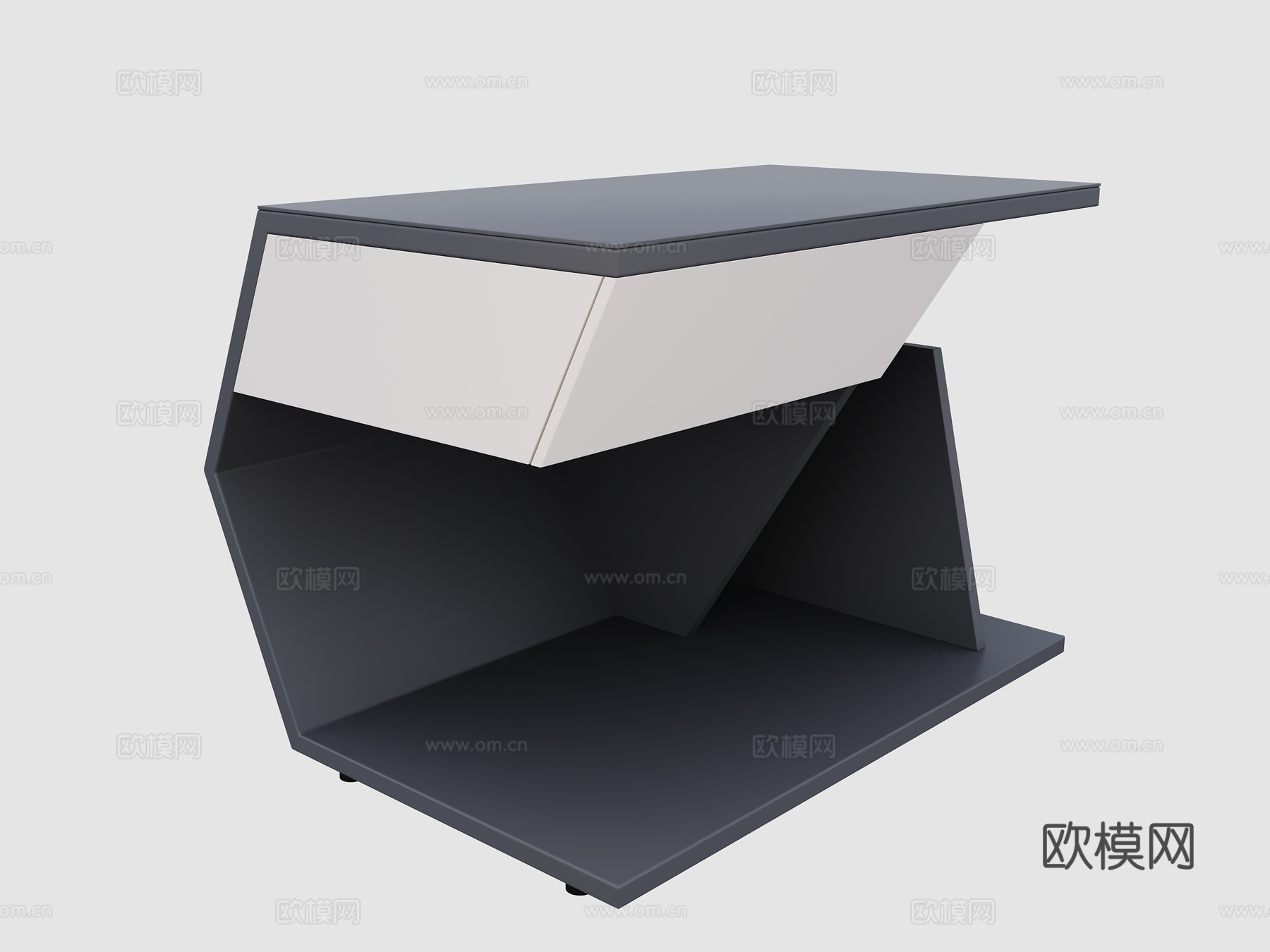 现代床头柜 床头柜 卧室床头柜 异形床头柜 简欧床头柜3d模型