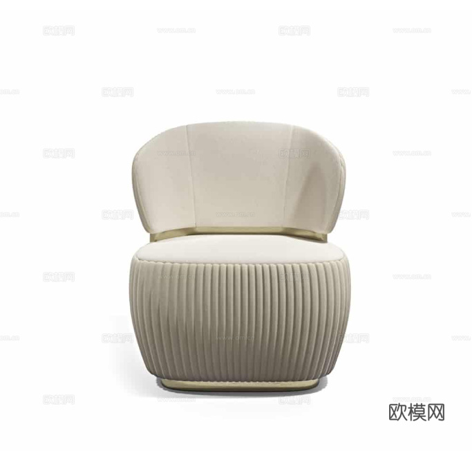 CAPITAL 意式单人沙发3d模型下载（渲染图1）