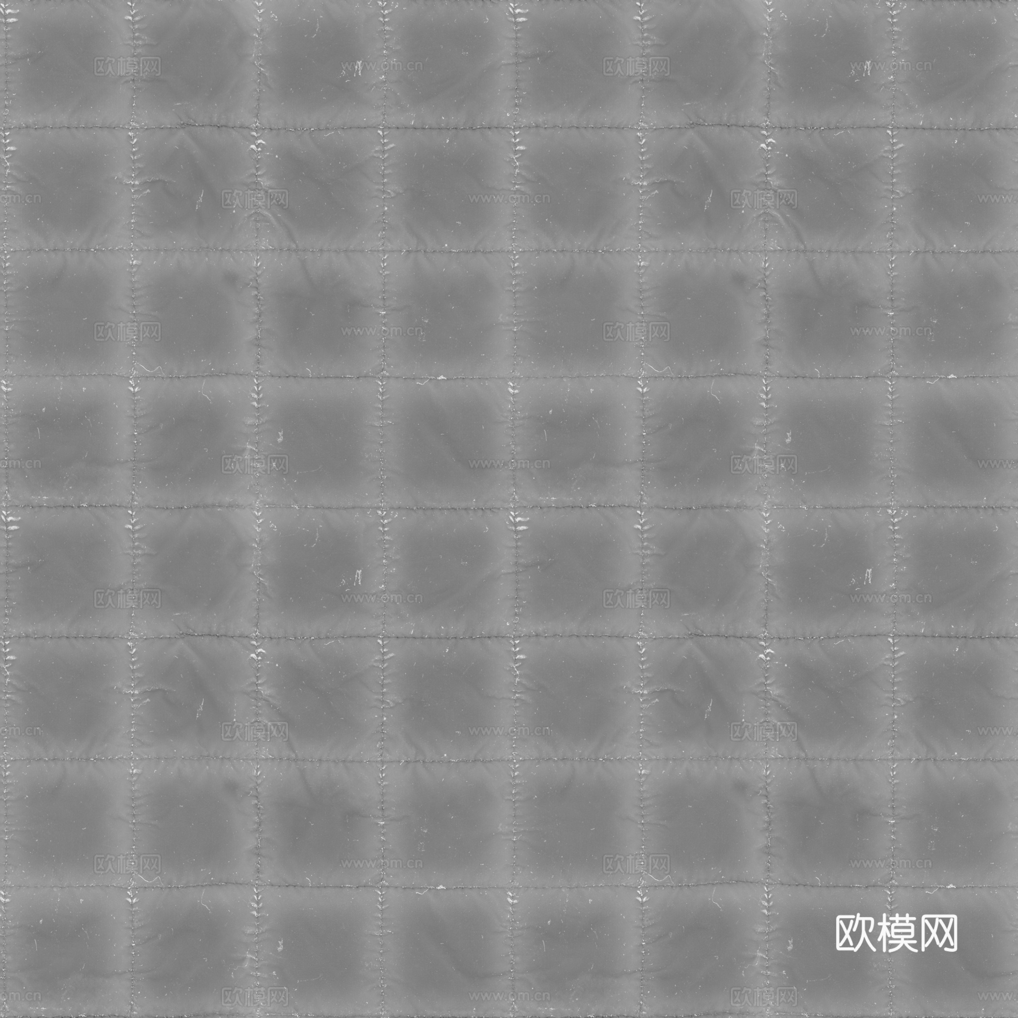 无缝蓝色软包皮革PBR贴图 2k