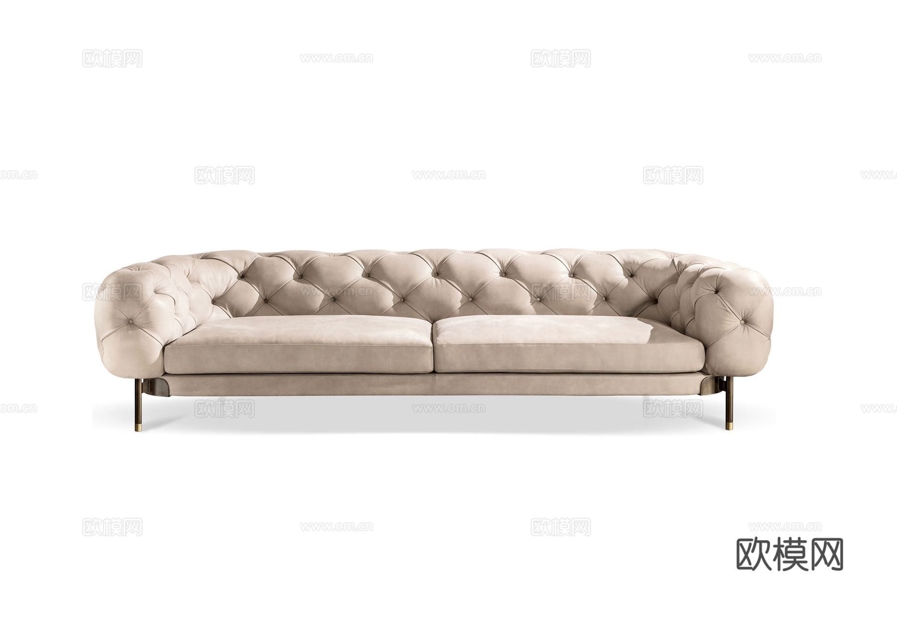 CANTORI 简欧双人沙发3d模型下载（渲染图1）