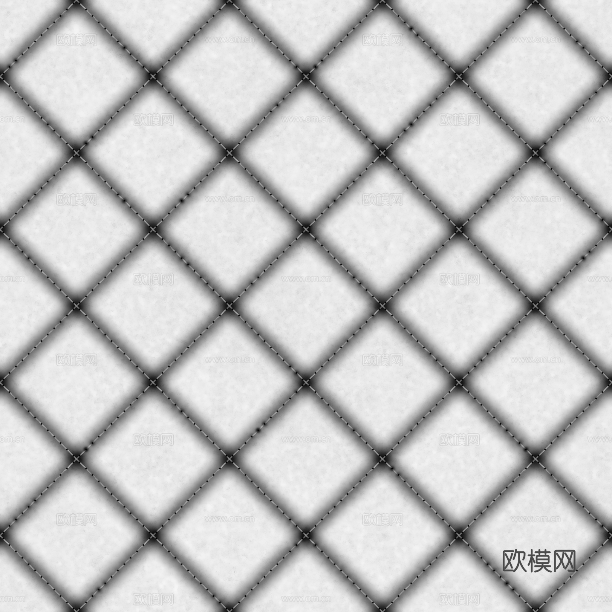 无缝棕红色软包皮革PBR贴图 2k