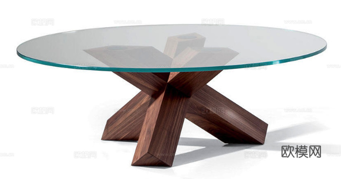 Cassina 玻璃茶几3d模型下载（渲染图4）