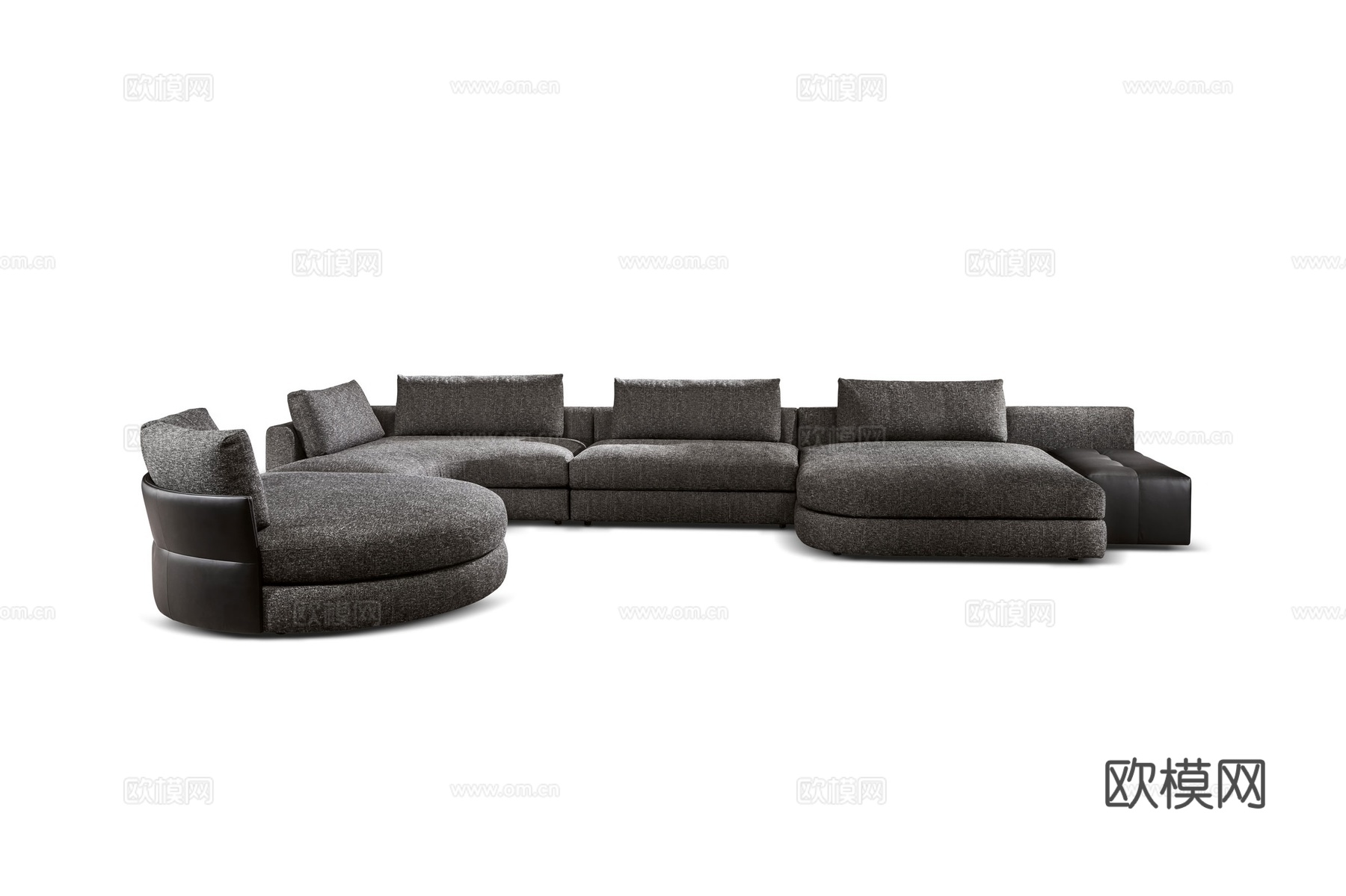 CANTORI 轻奢转角沙发3d模型下载（渲染图1）