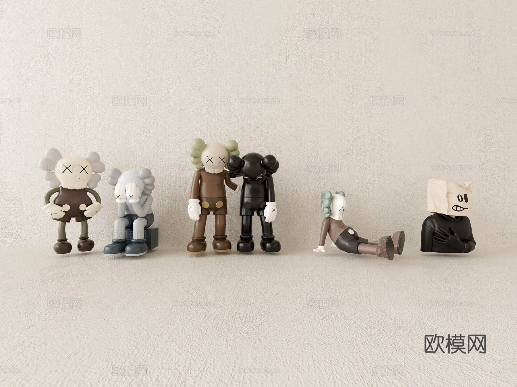 潮玩 玩具 玩偶3d模型下载