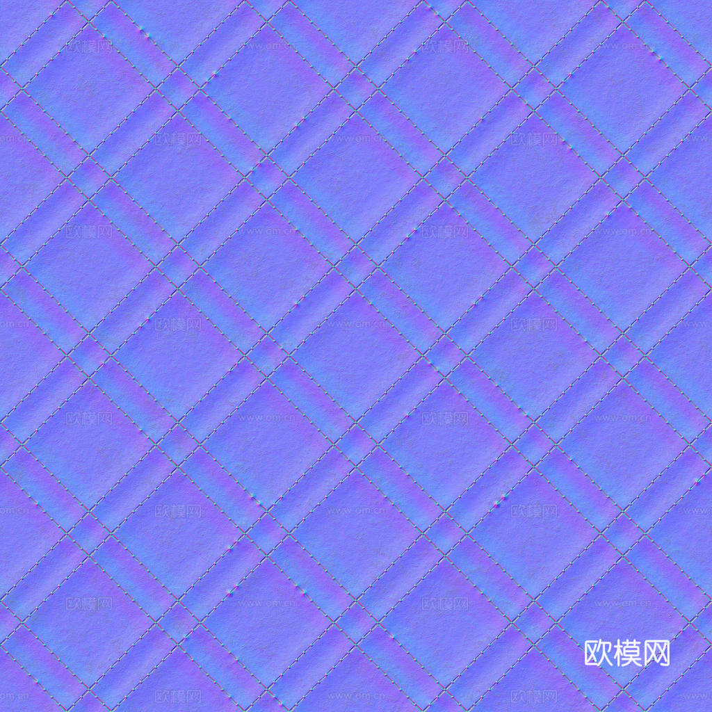 无缝米白色软包皮革PBR贴图 1k