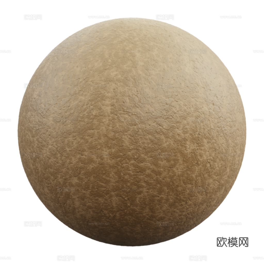 无缝复古做旧土黄色粗纹皮革PBR贴图 2k