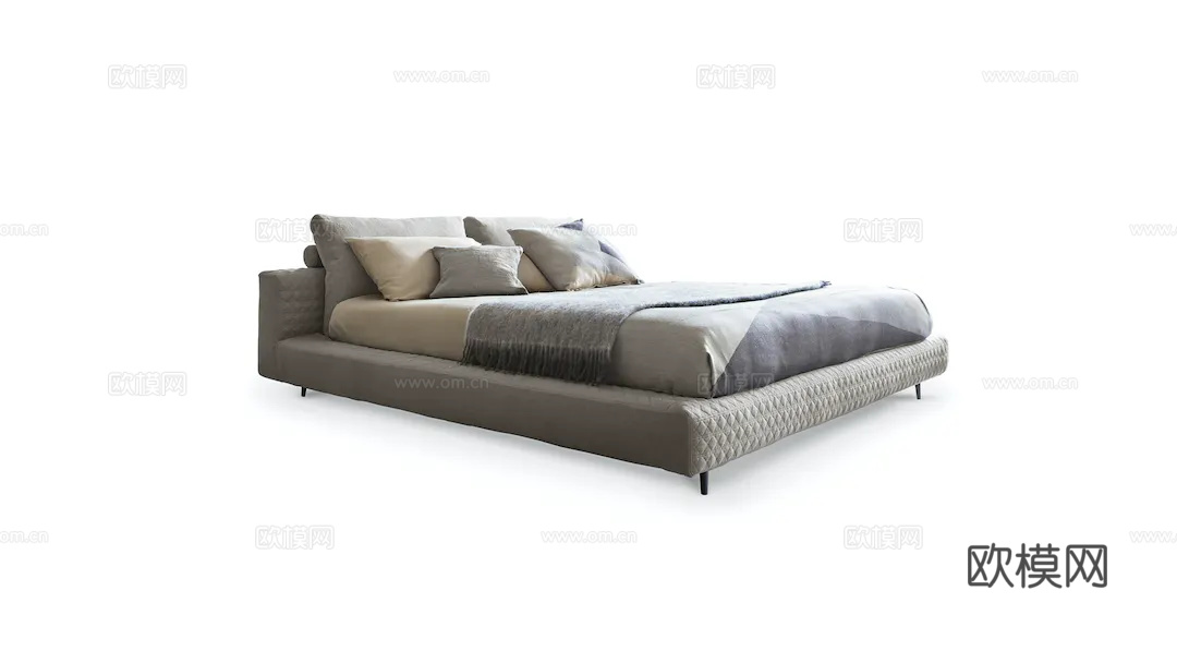 BONALDO 双人床3d模型下载